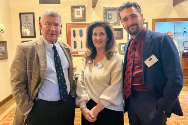 Andrew Thomson with Michelle Bachli and Jackson Haar