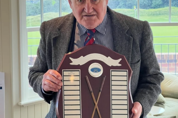 Ross Baker with the Perpetual Shield named in his honour Ross Baker with the Perpetual Shield named in his honour